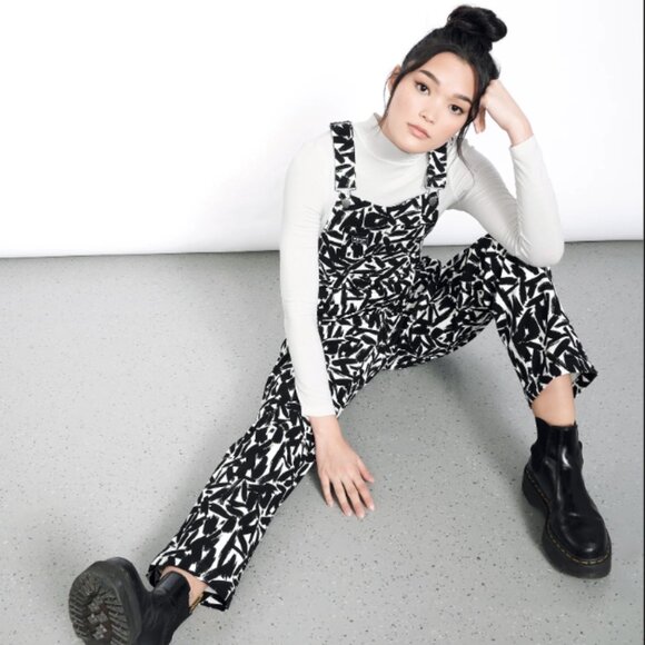 Wildfang Monochrome Patterned Jumpsuit - Picture 1 of 6